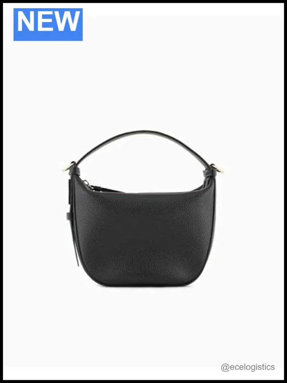 Armani Exchange Susie Soft Hobo Small Bag with Cotton Blend Fabric